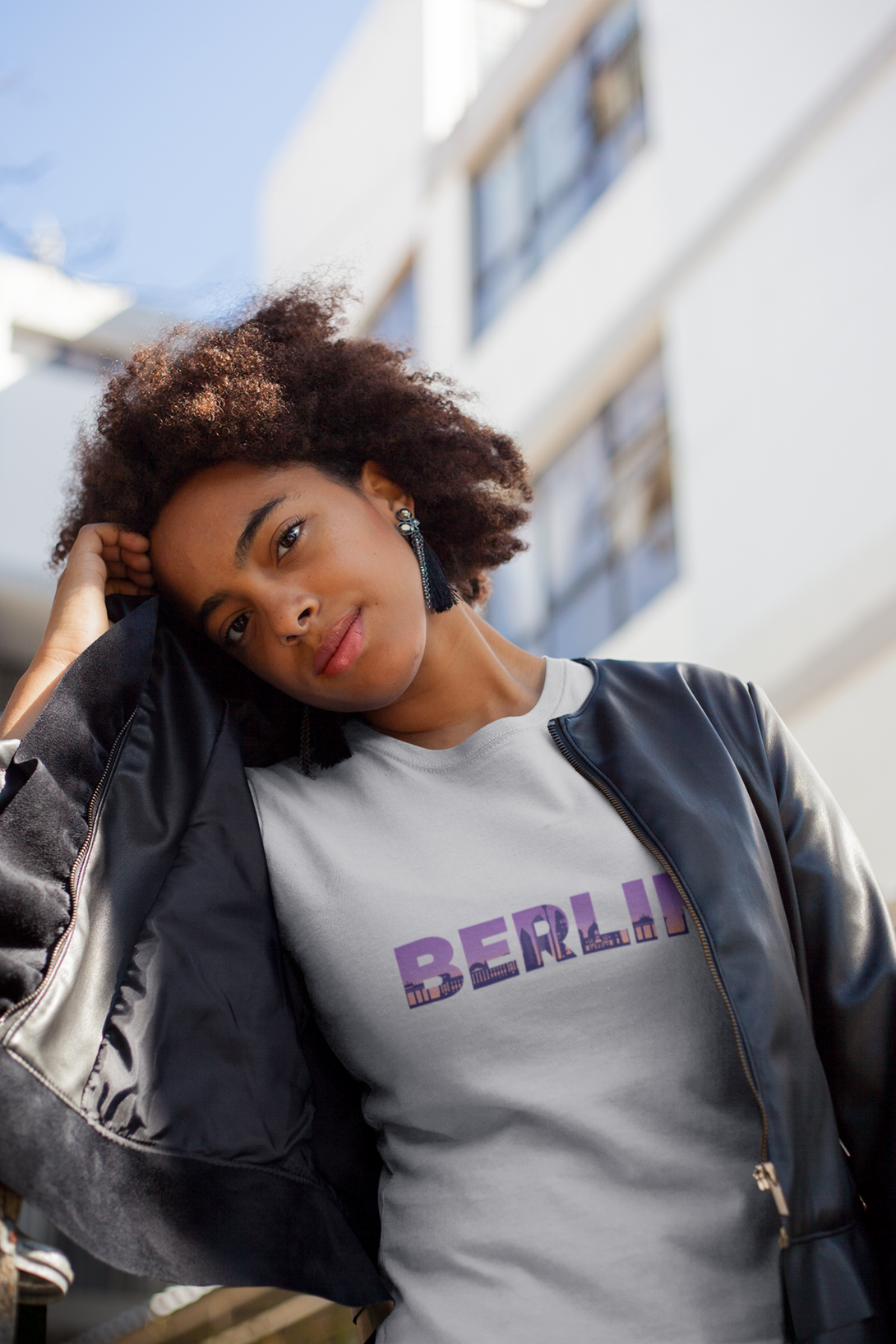 Berlin Skyline Printed T-Shirt For Women - WowWaves - 6