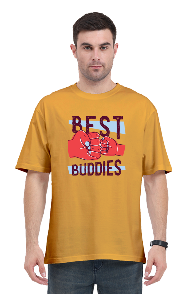 Best Buddies Printed Oversized T-Shirt For Men - WowWaves - 6
