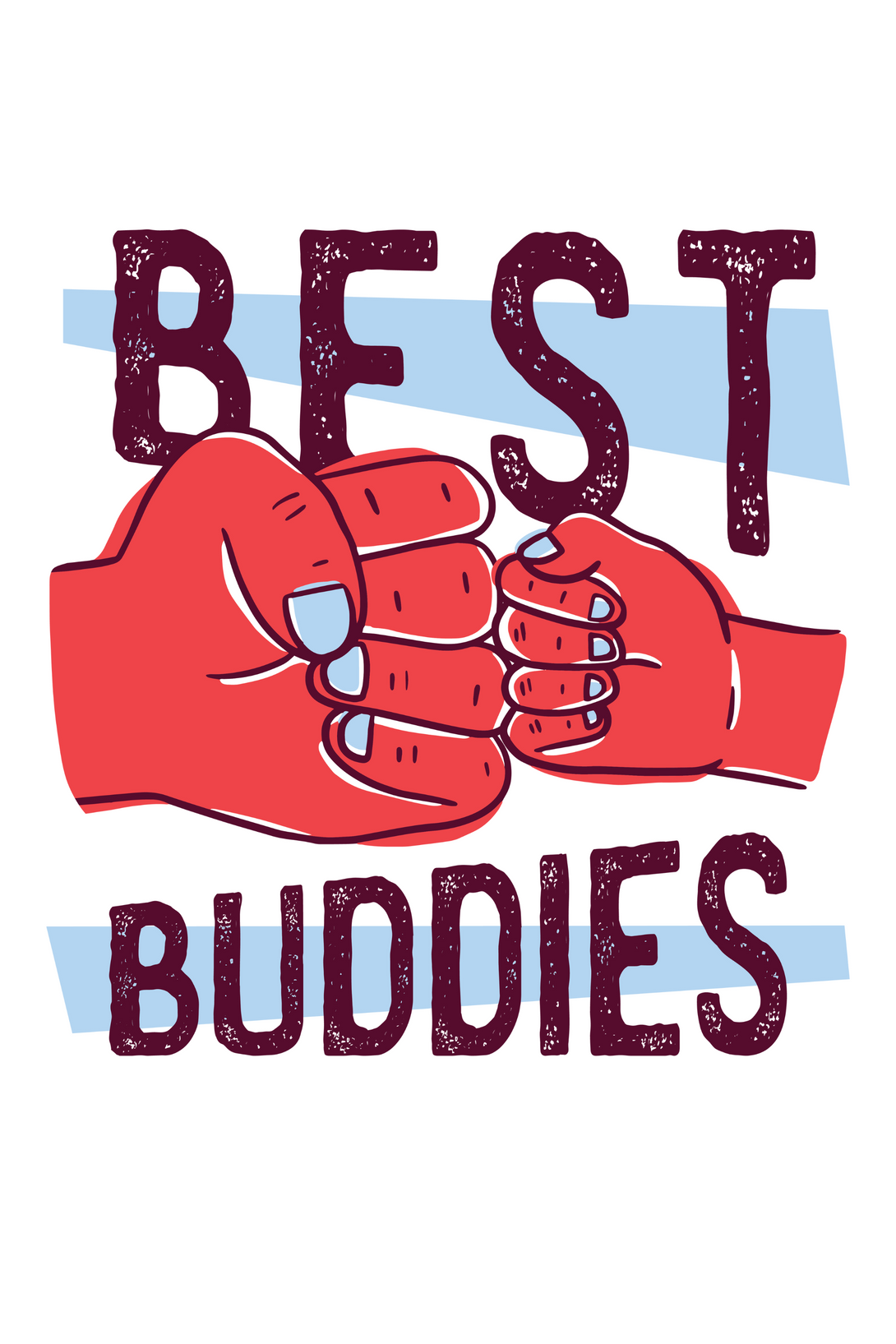 Best Buddies Printed T-Shirt For Boy - WowWaves - 1