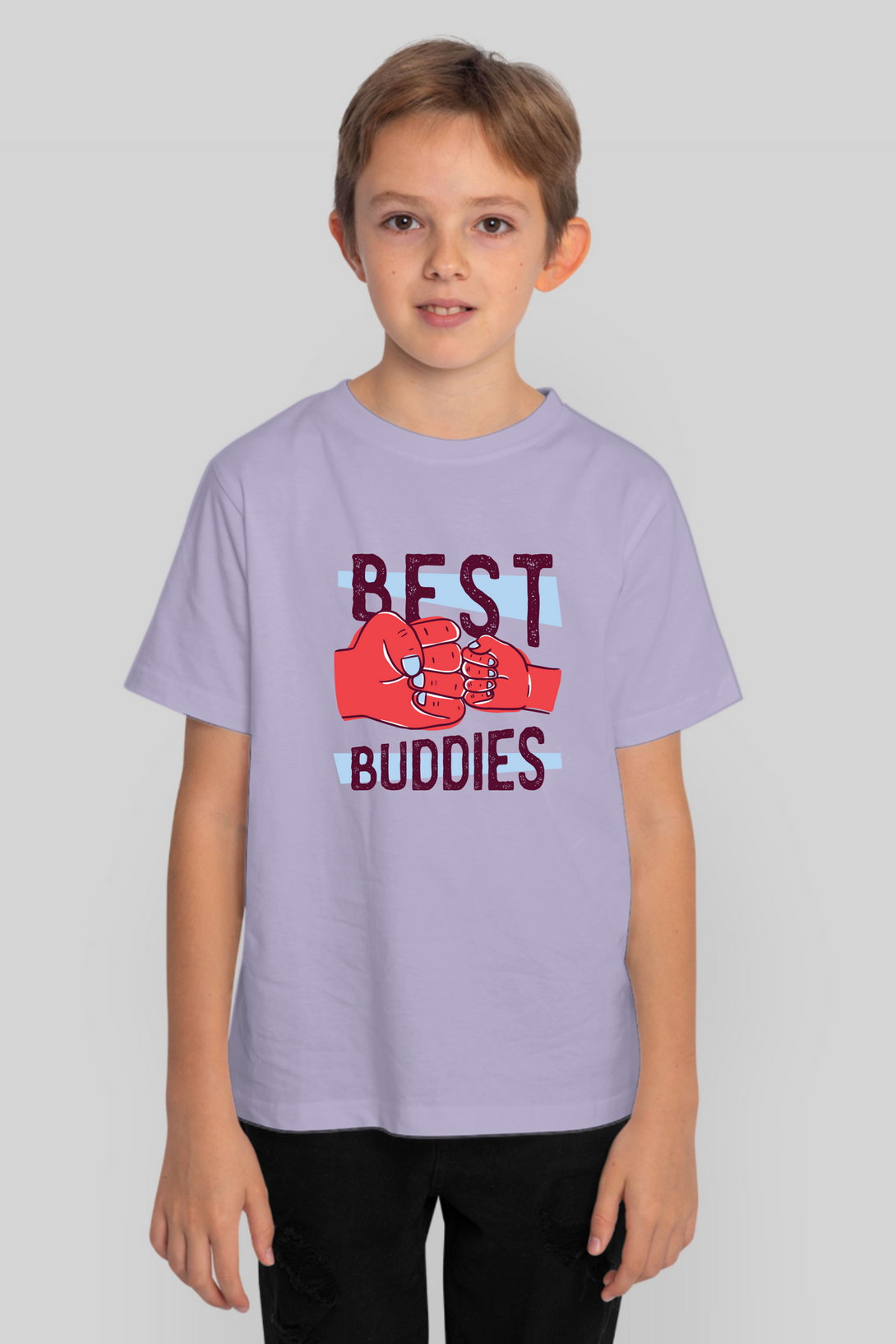 Best Buddies Printed T-Shirt For Boy - WowWaves - 10