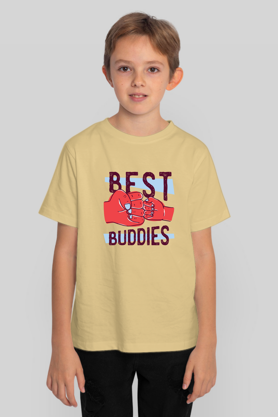Best Buddies Printed T-Shirt For Boy - WowWaves - 12