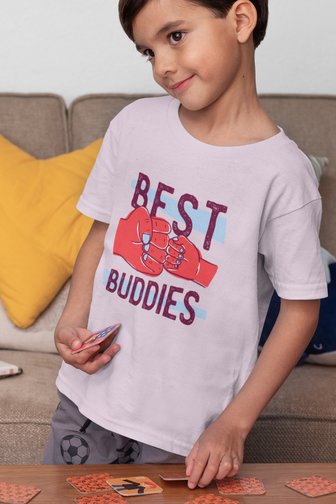 Best Buddies Printed T-Shirt For Boy - WowWaves - 6