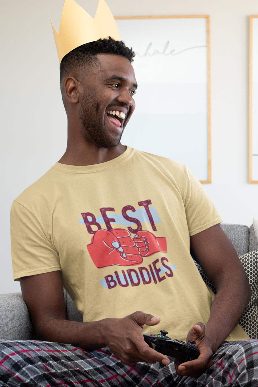 Best Buddies Printed T-Shirt For Men - WowWaves - 3
