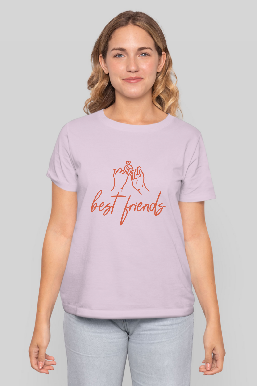 Best Friends Printed T-Shirt For Women - WowWaves - 9
