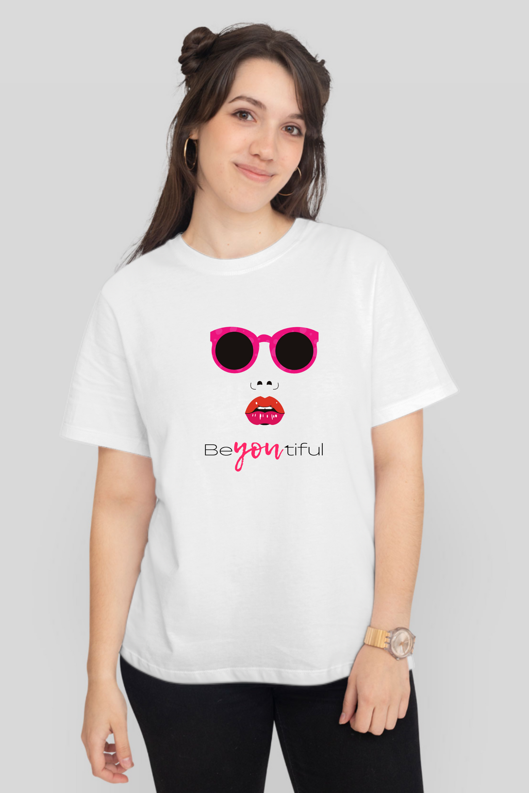 Beyoutiful Printed T-Shirt For Women - WowWaves - 8