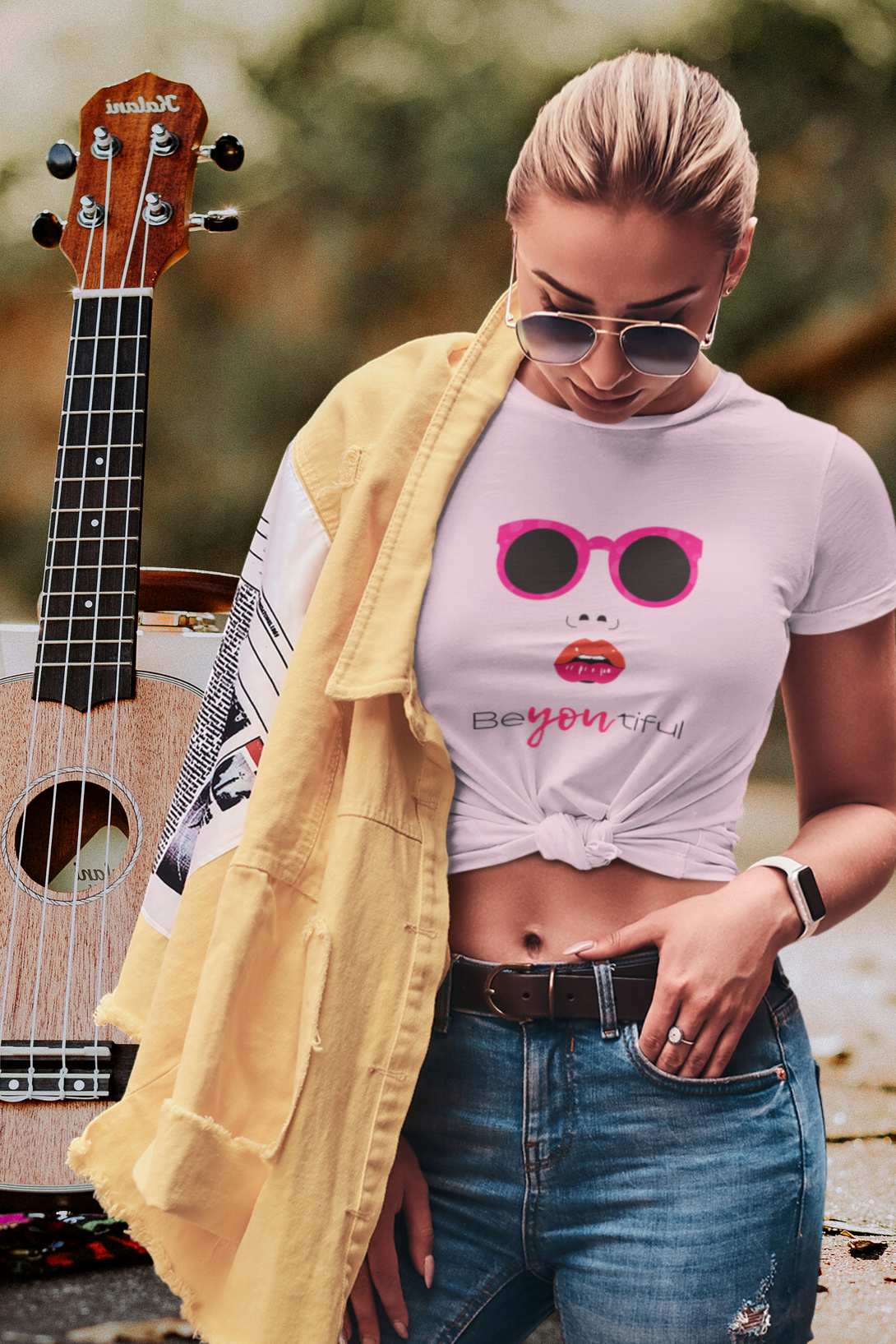 Beyoutiful Printed T-Shirt For Women - WowWaves - 2