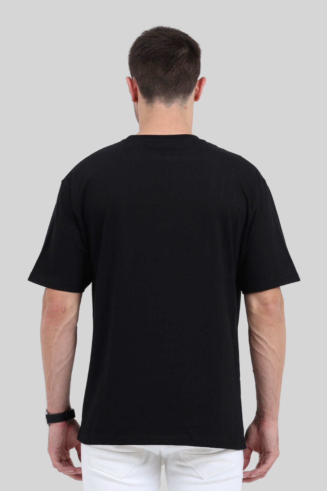 Black Oversized T-Shirt For Men - WowWaves - 1
