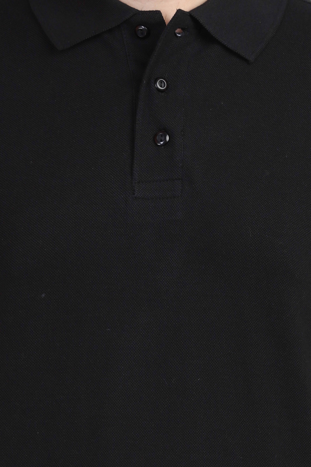 Black Polo T-Shirt For Men - WowWaves - 8