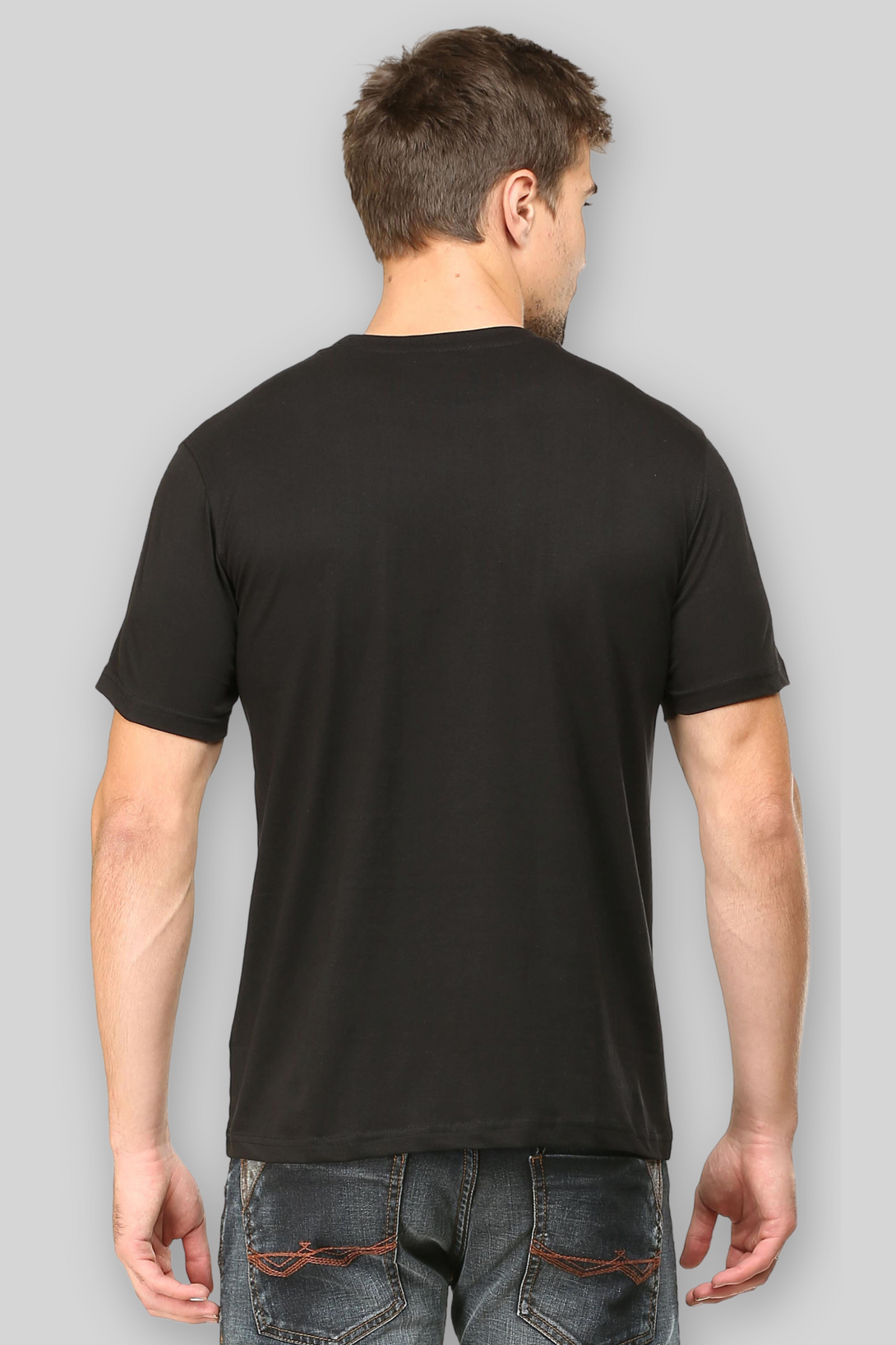 Black T-Shirt For Men - WowWaves - 4