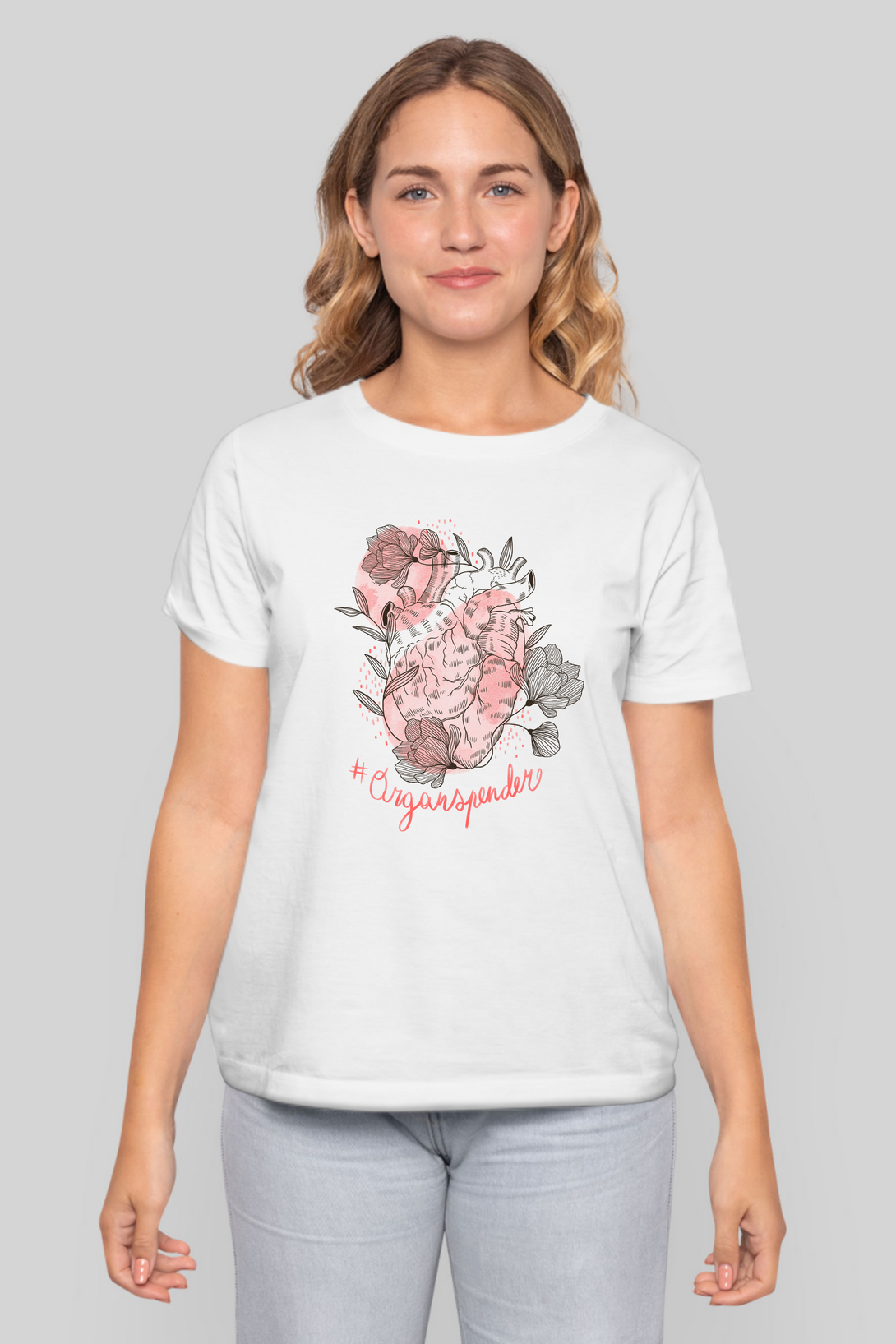 Blossoming Love Printed T-Shirt For Women - WowWaves - 6