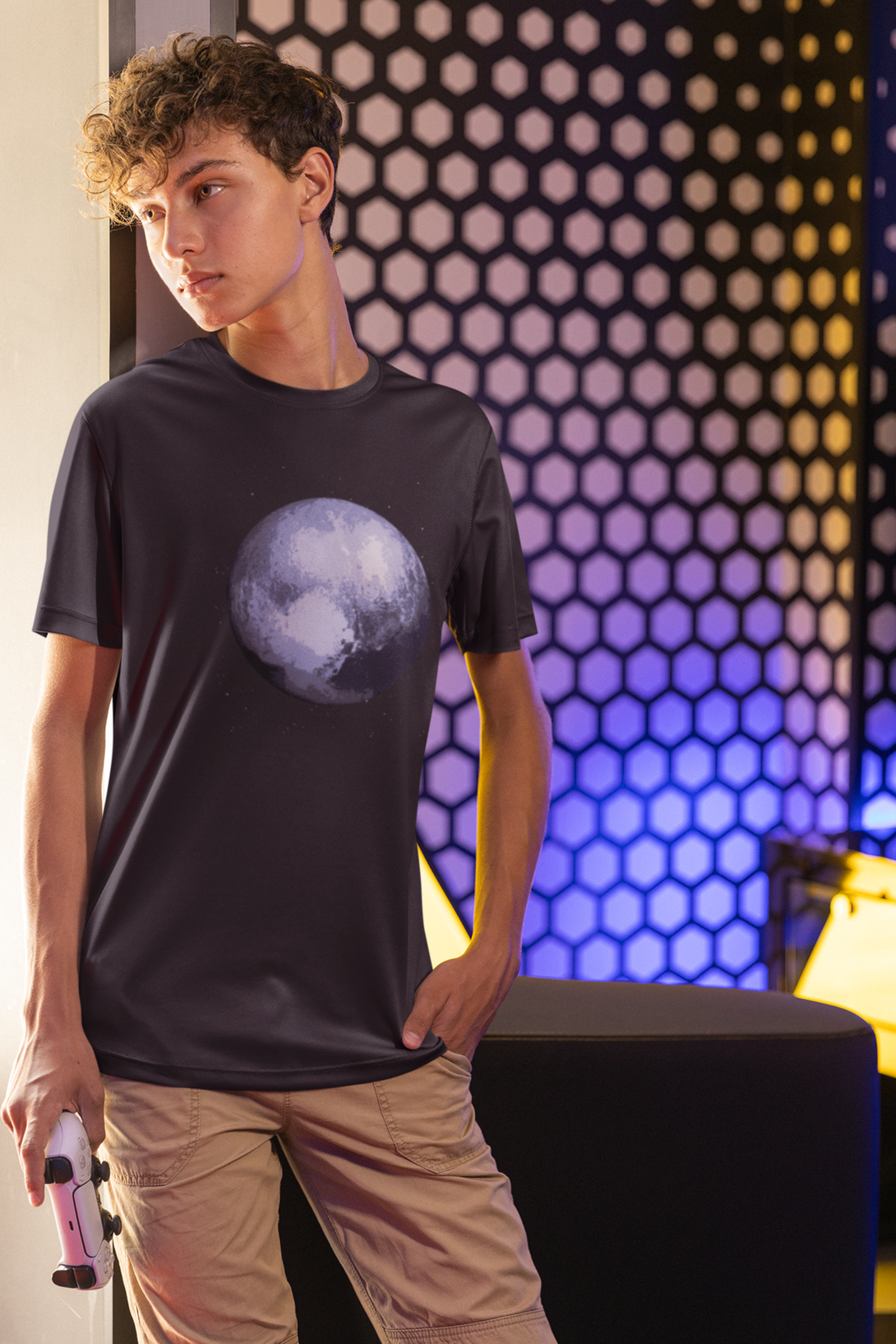 Blue Planet Printed T-Shirt For Men - WowWaves - 4