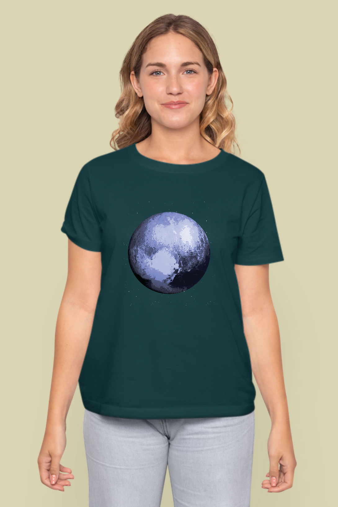 Blue Planet Printed T-Shirt For Women - WowWaves - 5