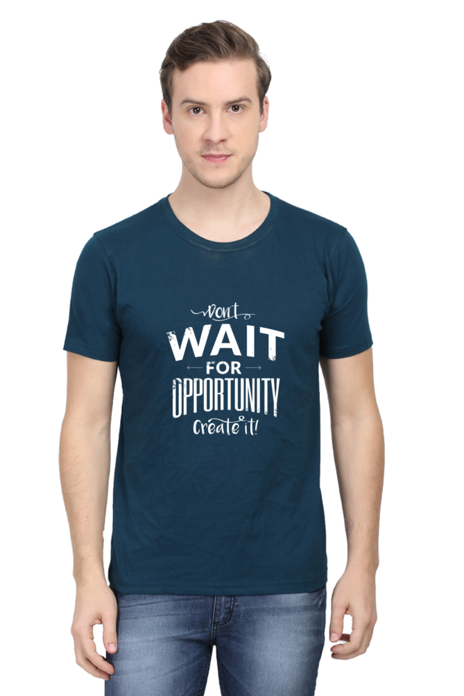 Create Opportunity Printed T-Shirt For Men - WowWaves - 11
