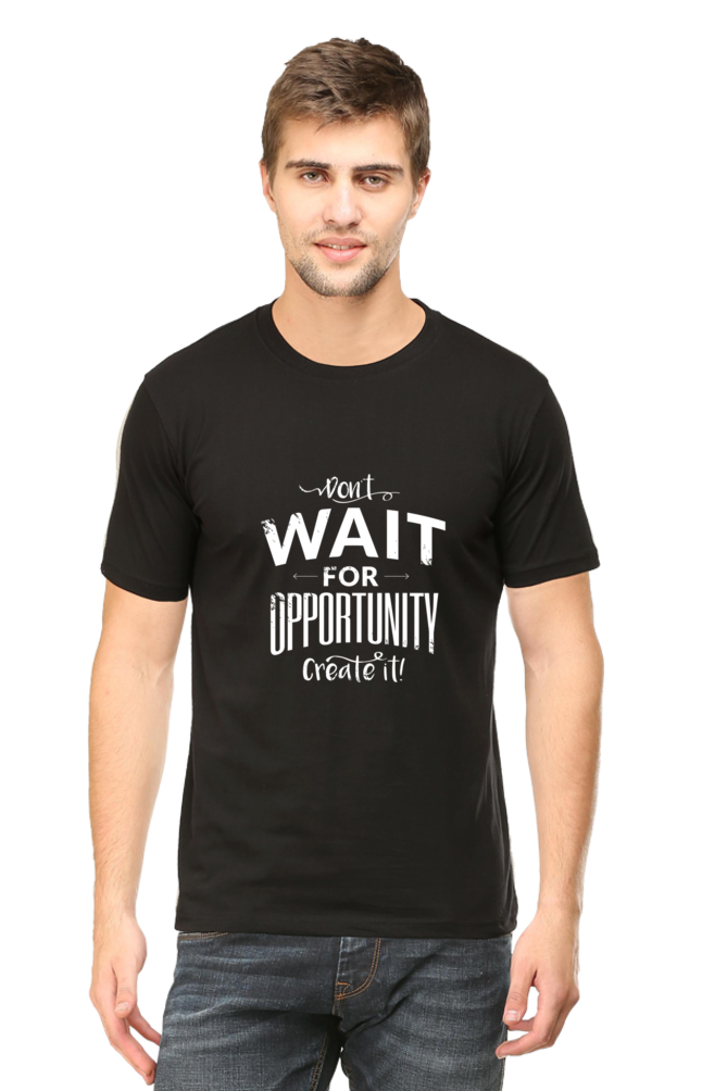 Create Opportunity Printed T-Shirt For Men - WowWaves - 8