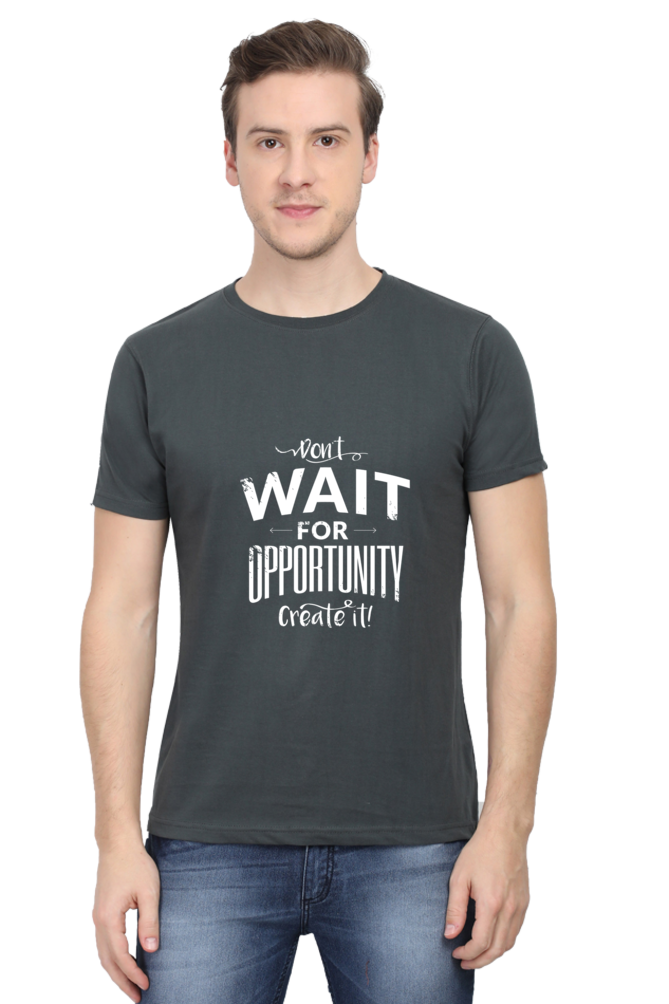 Create Opportunity Printed T-Shirt For Men - WowWaves - 12