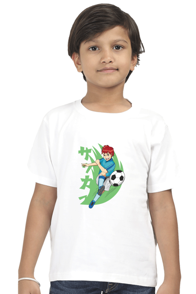 Anime Soccer Player Printed T-Shirt For Boy - WowWaves - 4