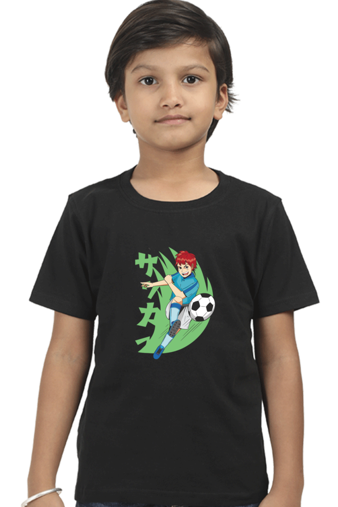 Anime Soccer Player Printed T-Shirt For Boy - WowWaves - 2