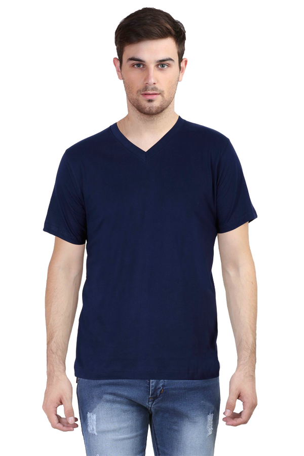 Bright And Bold V Neck T Shirts For Man - WowWaves