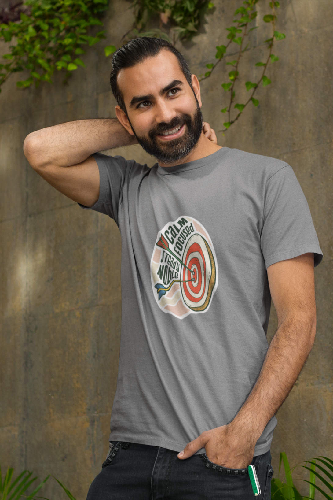 Bullseye Printed T-Shirt For Men - WowWaves