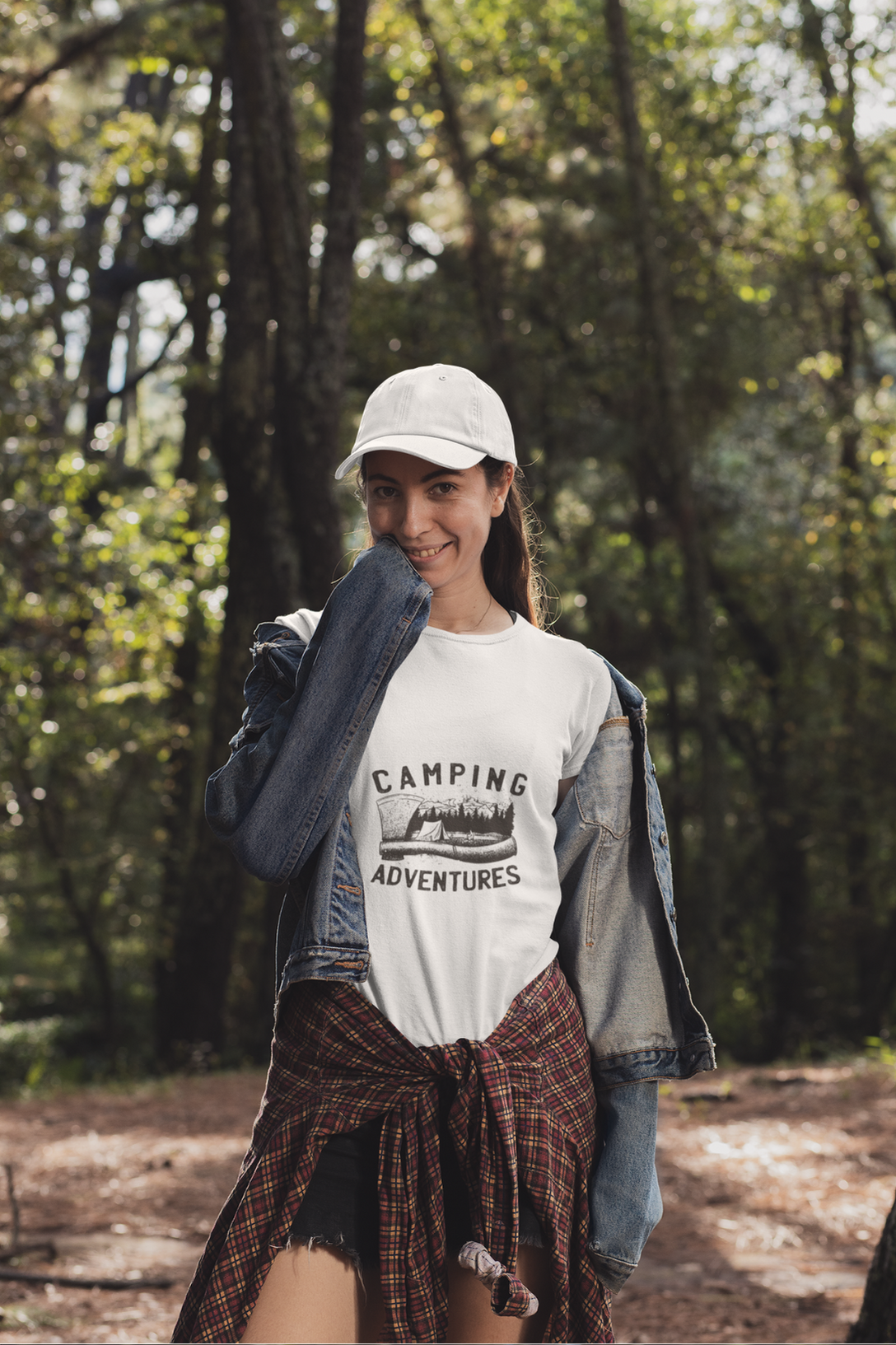 Camping Adventures Printed T-Shirt For Women - WowWaves - 4
