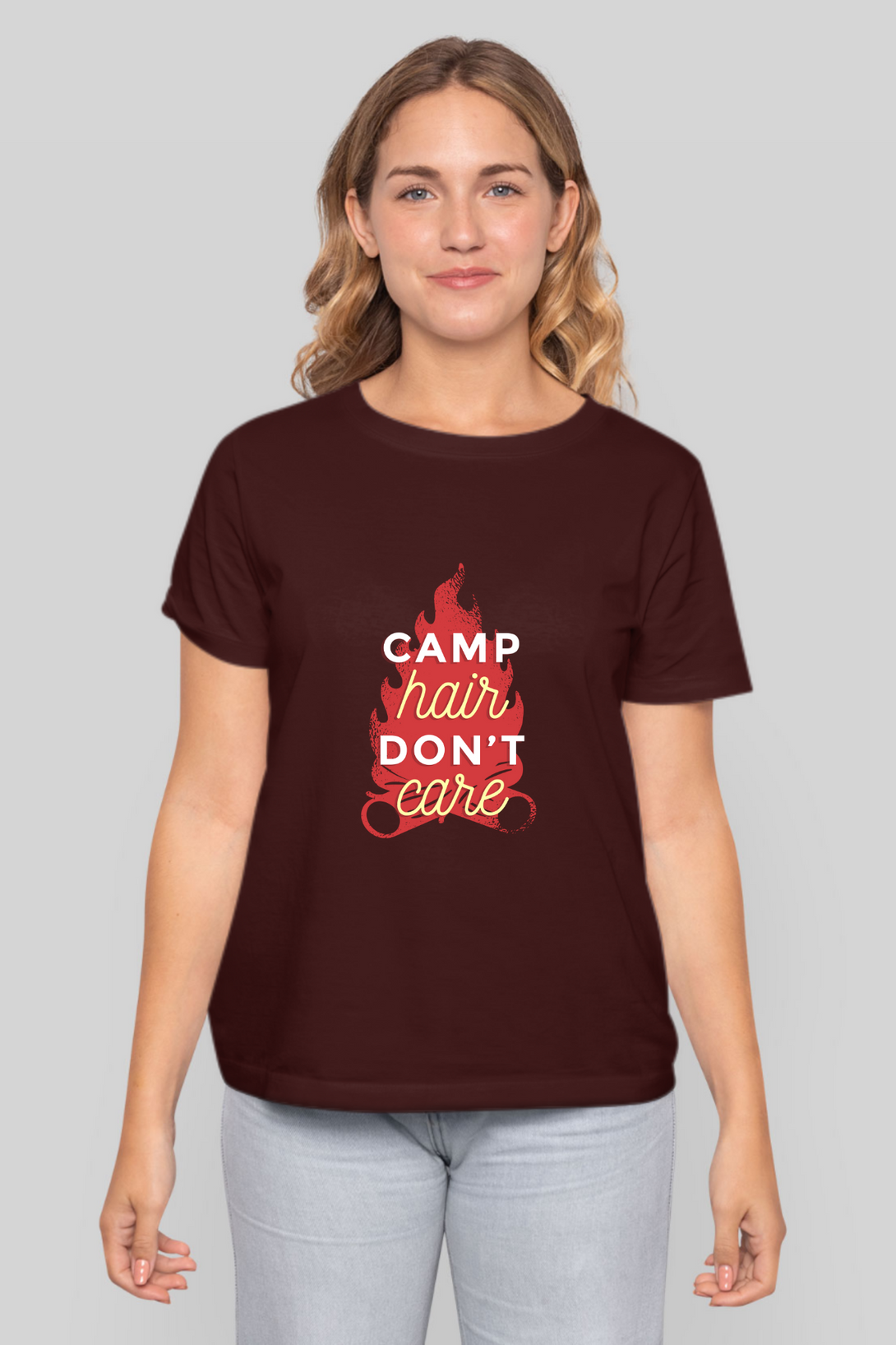 Camping Vibes Printed T-Shirt For Women - WowWaves - 8