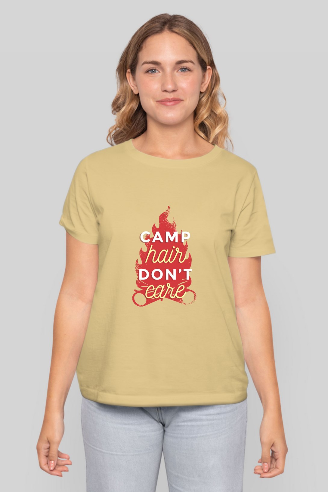 Camping Vibes Printed T-Shirt For Women - WowWaves - 15
