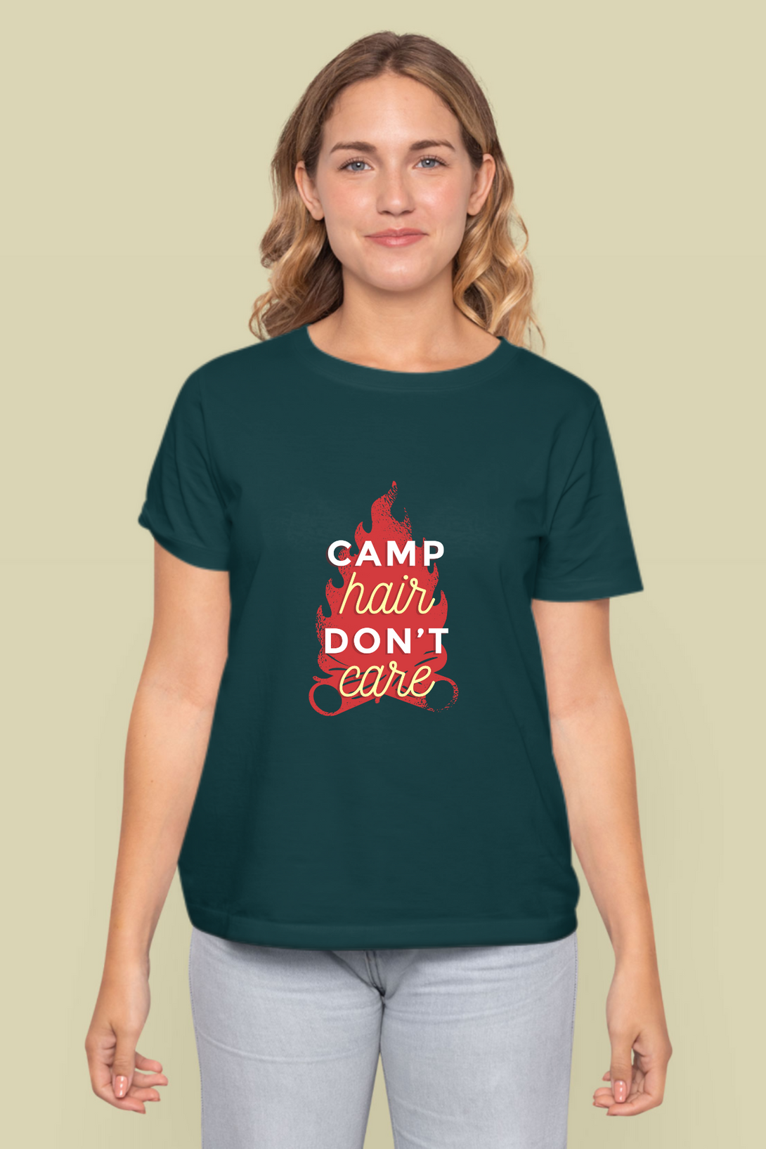 Camping Vibes Printed T-Shirt For Women - WowWaves - 14