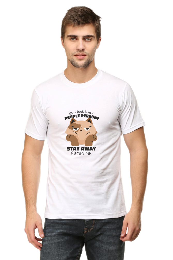 Anti Social Cat Printed T-Shirt For Men - WowWaves - 8