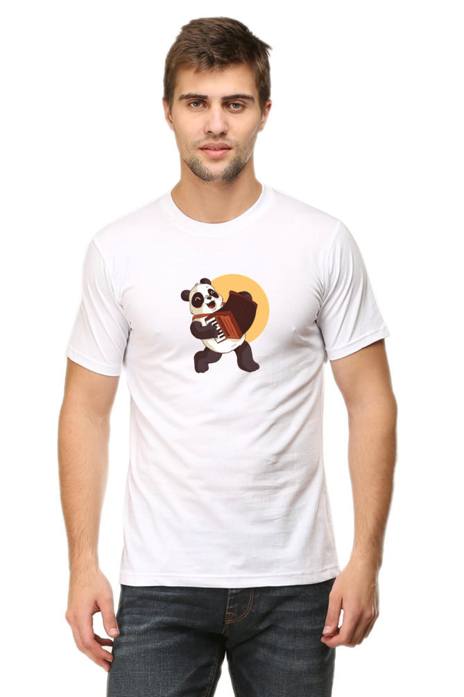 Panda Melody Printed T-Shirt For Men - WowWaves - 3