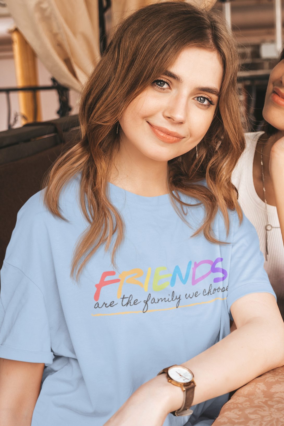 Chosen Family Printed Oversized T-Shirt For Women - WowWaves - 4
