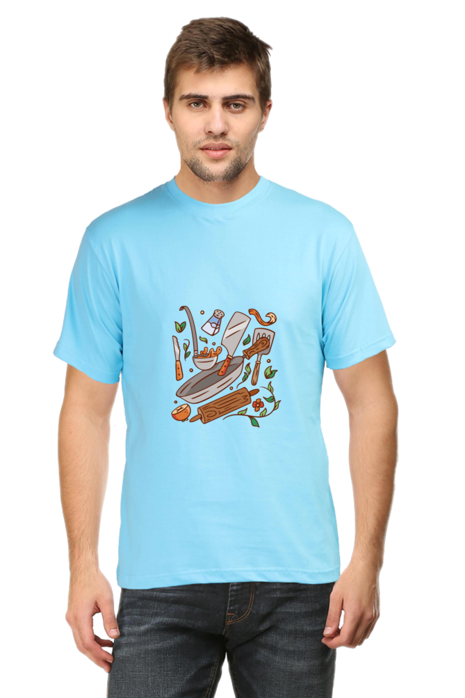 Kitchen Elements Printed T-Shirt For Men - WowWaves - 11