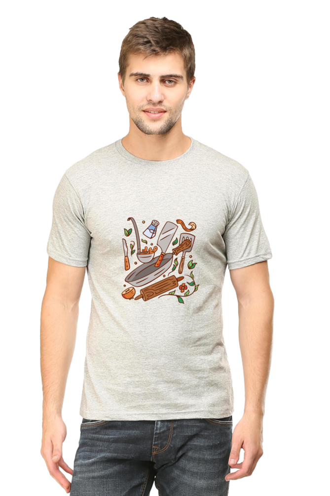 Kitchen Elements Printed T-Shirt For Men - WowWaves - 8