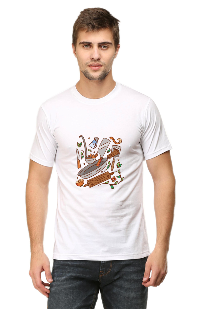 Kitchen Elements Printed T-Shirt For Men - WowWaves - 9