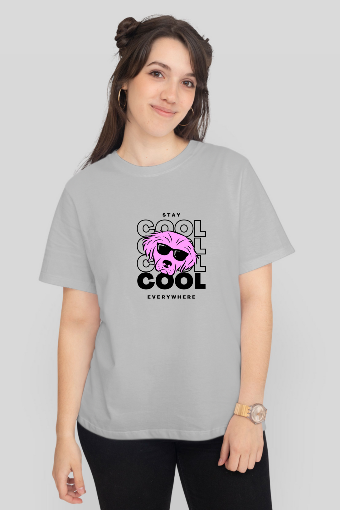 Stay Cool Everywhere Printed T-Shirt For Women - WowWaves - 10