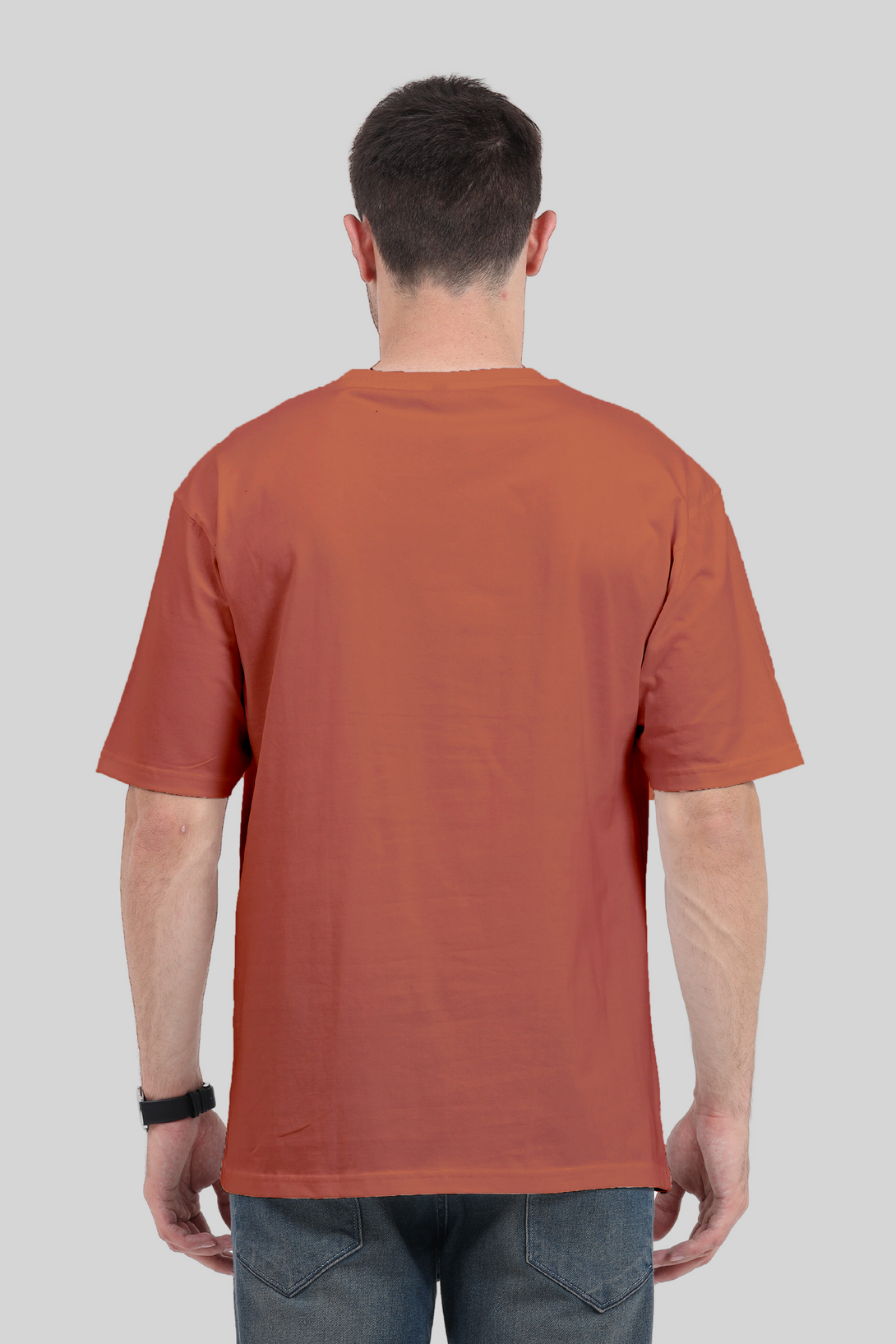 Coral Oversized T-Shirt For Men - WowWaves - 1