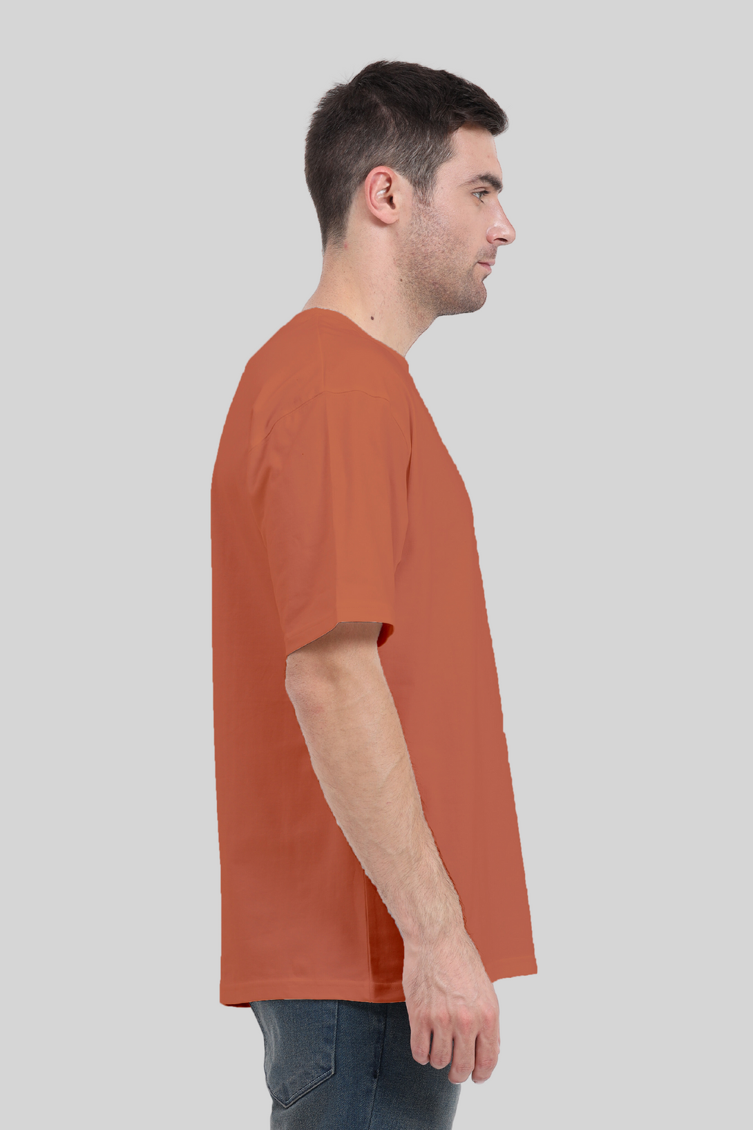 Coral Oversized T-Shirt For Men - WowWaves - 5
