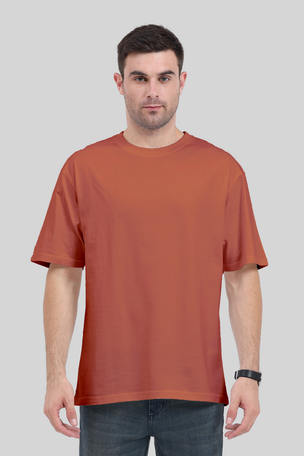 Coral Oversized T-Shirt For Men - WowWaves