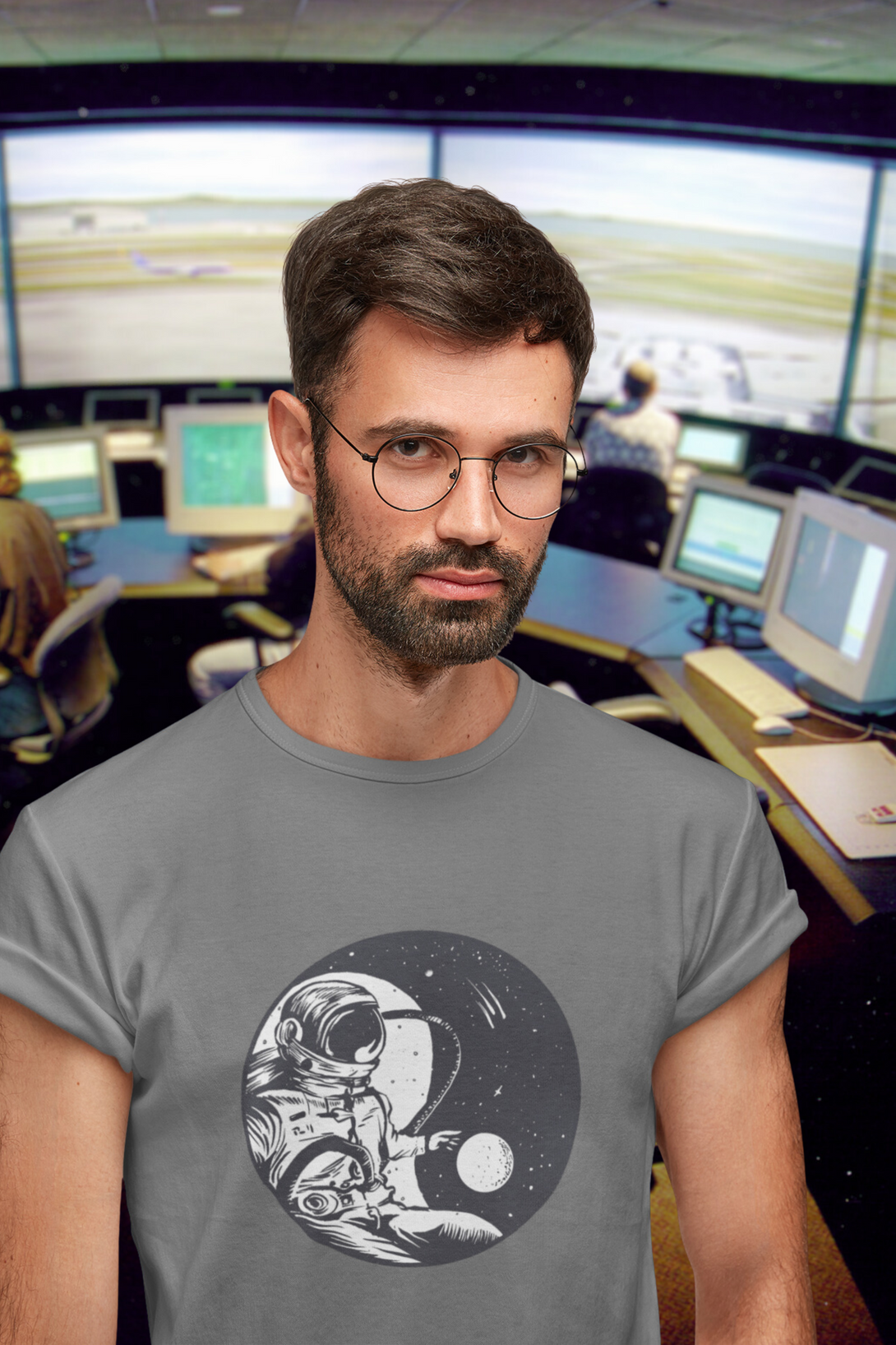 Cosmic Balance Printed T-Shirt For Men - WowWaves - 2