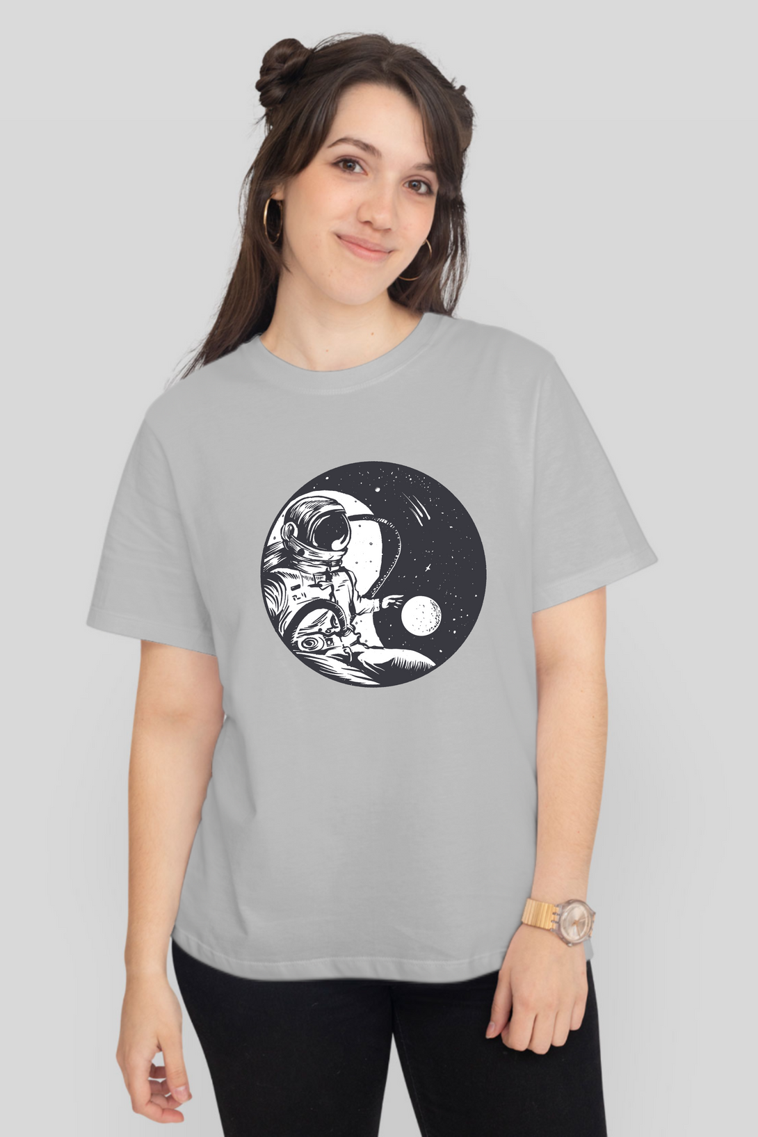 Cosmic Balance Printed T-Shirt For Women - WowWaves - 9