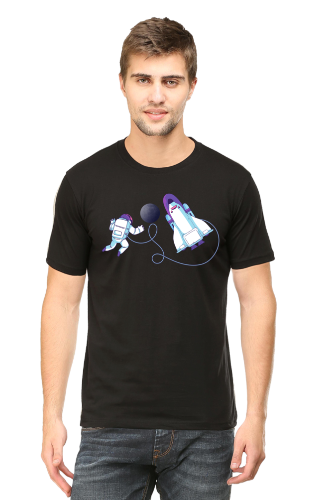 Cosmic Spacewalk Printed T-Shirt For Men - WowWaves - 9