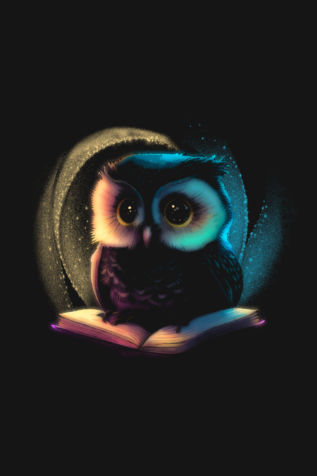Cute Owl Printed T-Shirt For Women - WowWaves - 1