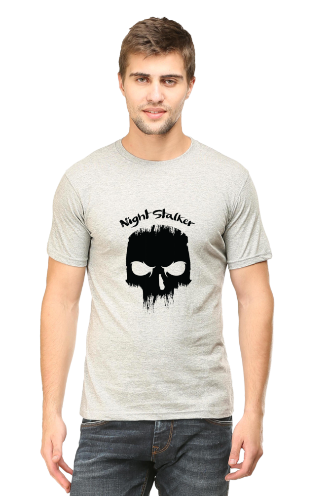 Dark Skull Night Stalker Printed T Shirt For Men - WowWaves - 8