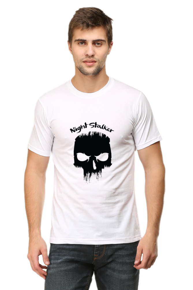 Dark Skull Night Stalker Printed T Shirt For Men - WowWaves - 7