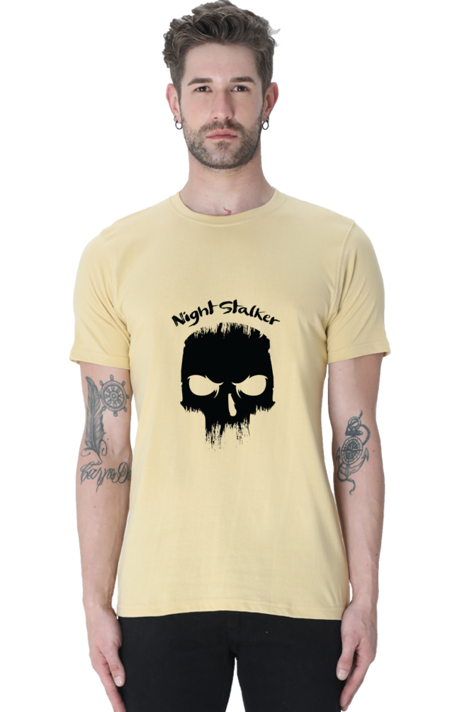 Dark Skull Night Stalker Printed T Shirt For Men - WowWaves - 9