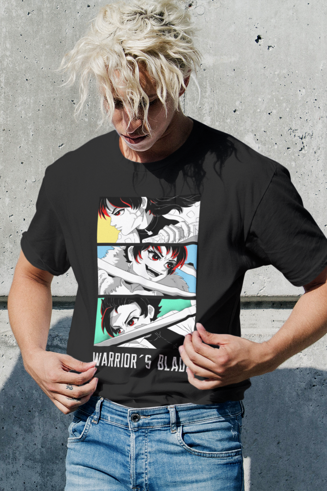 Anime Damon Slayor Printed Oversized T-Shirt For Men - WowWaves - 2