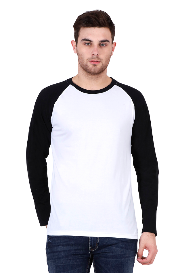 Dual Tone Raglan T Shirt For Men - WowWaves - 1