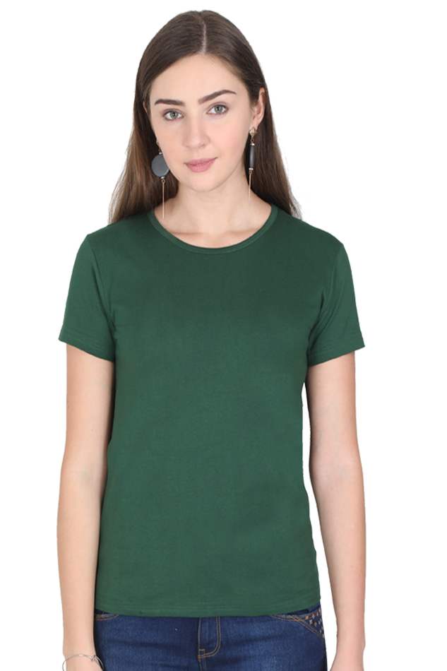 Earthy And Neutral Scoop Neck T Shirt For Women - WowWaves