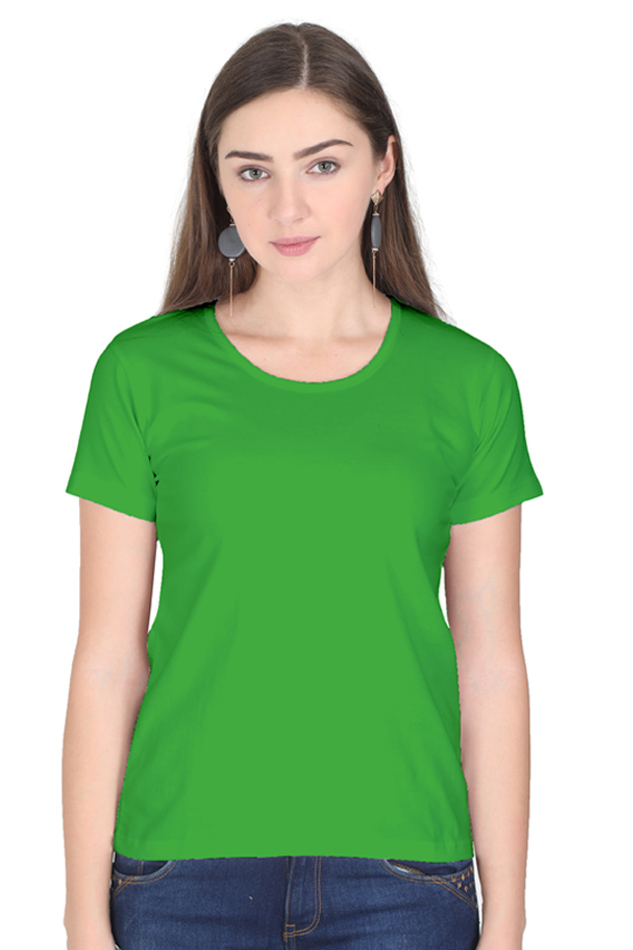 Earthy And Neutral Scoop Neck T Shirt For Women - WowWaves - 3
