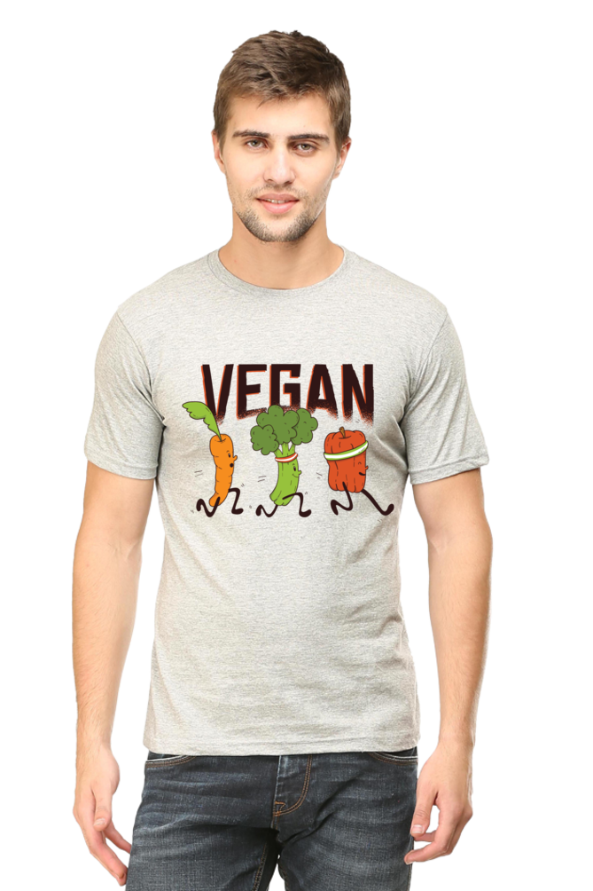 Vegan Runners Printed T-Shirt For Men - WowWaves - 15
