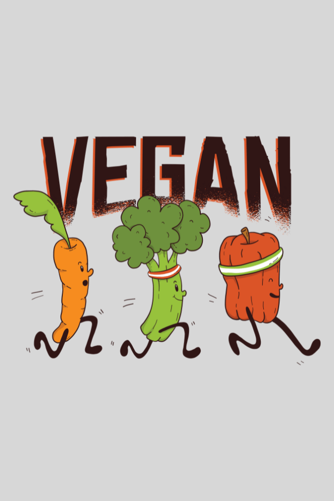 Vegan Runners Printed T-Shirt For Men - WowWaves - 1